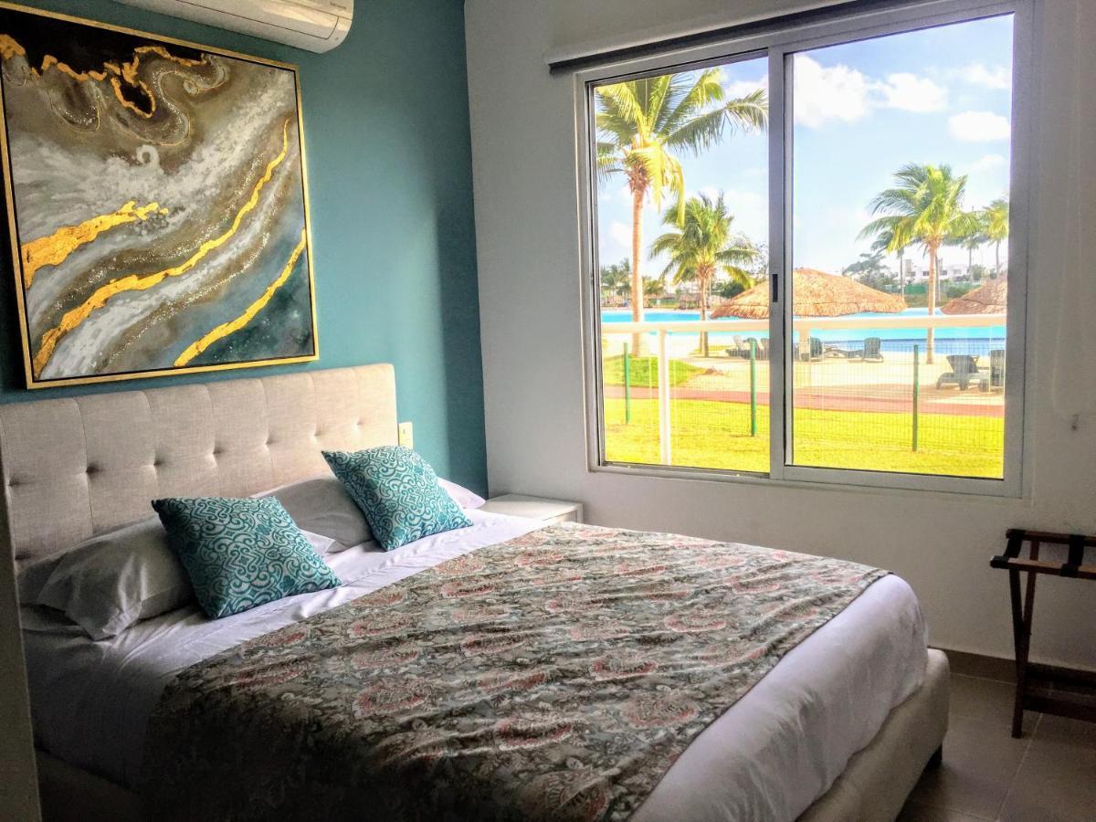 Escape Al Caribe Con Una Vista Impresionante En Pilarita'S Dream Lagoons 坎昆 外观 照片
