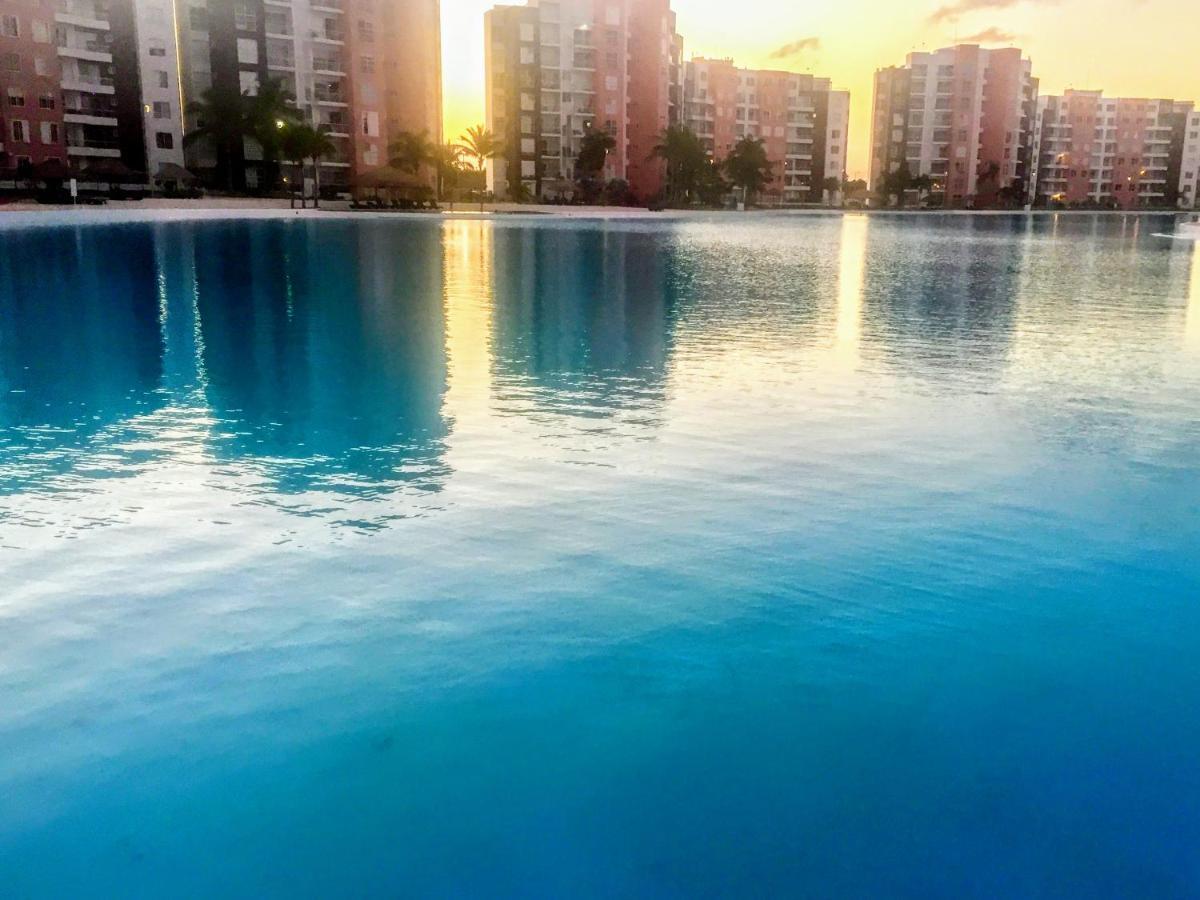 Escape Al Caribe Con Una Vista Impresionante En Pilarita'S Dream Lagoons 坎昆 外观 照片