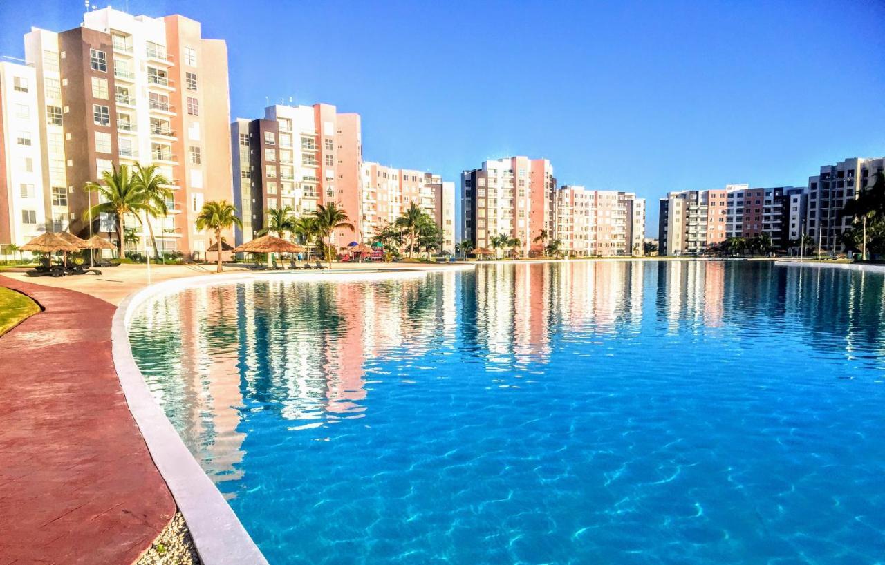 Escape Al Caribe Con Una Vista Impresionante En Pilarita'S Dream Lagoons 坎昆 外观 照片