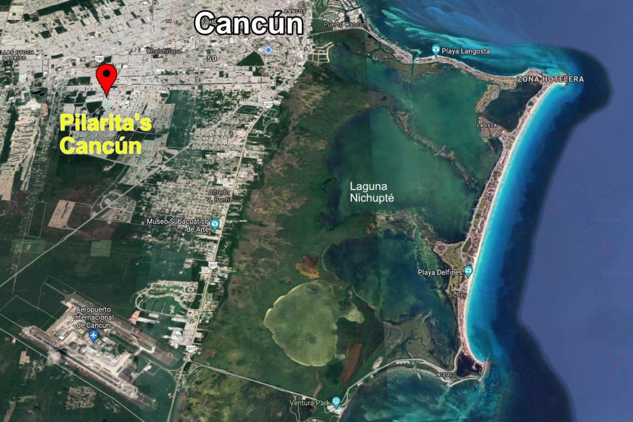 Escape Al Caribe Con Una Vista Impresionante En Pilarita'S Dream Lagoons 坎昆 外观 照片
