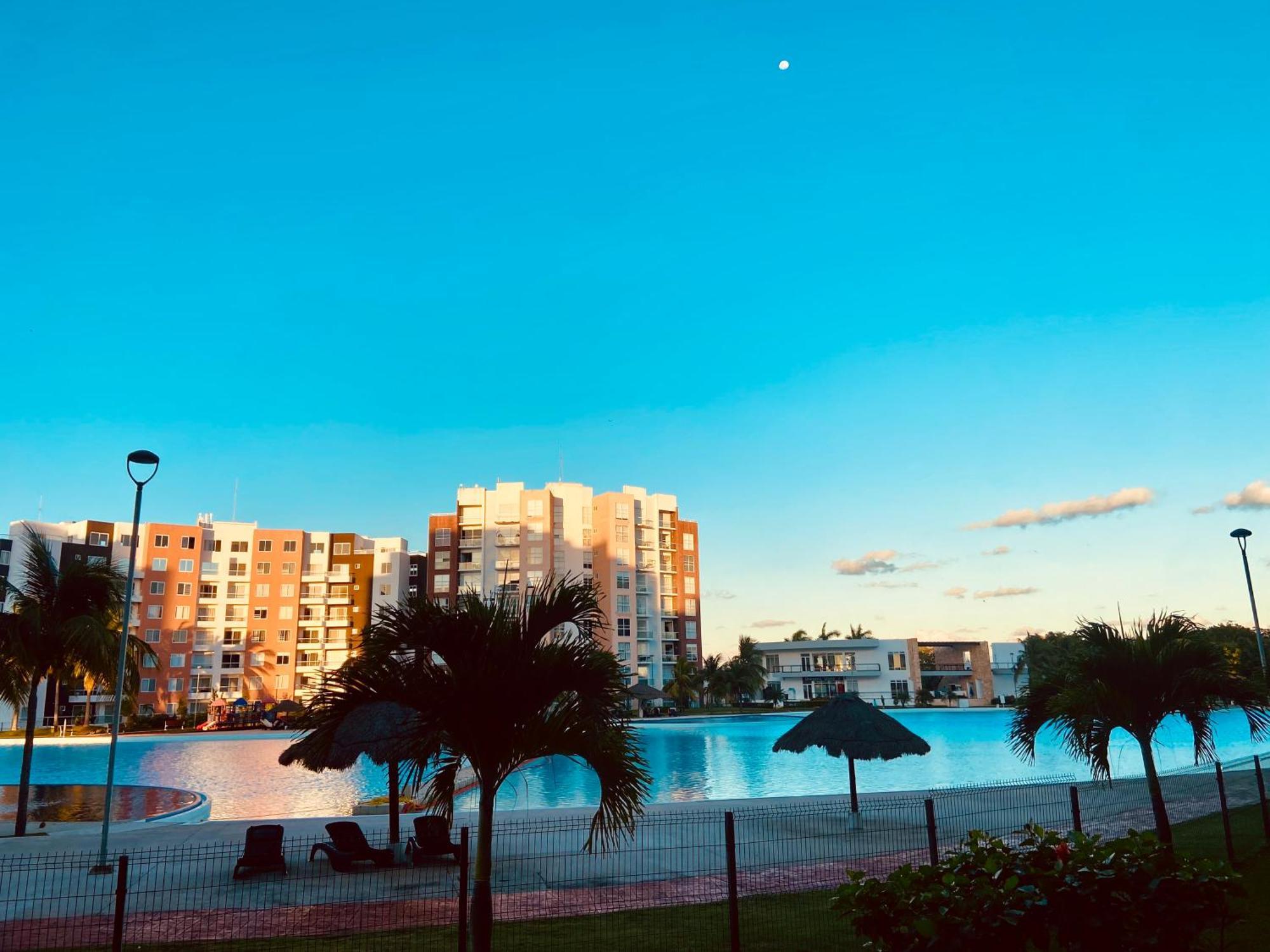 Escape Al Caribe Con Una Vista Impresionante En Pilarita'S Dream Lagoons 坎昆 外观 照片