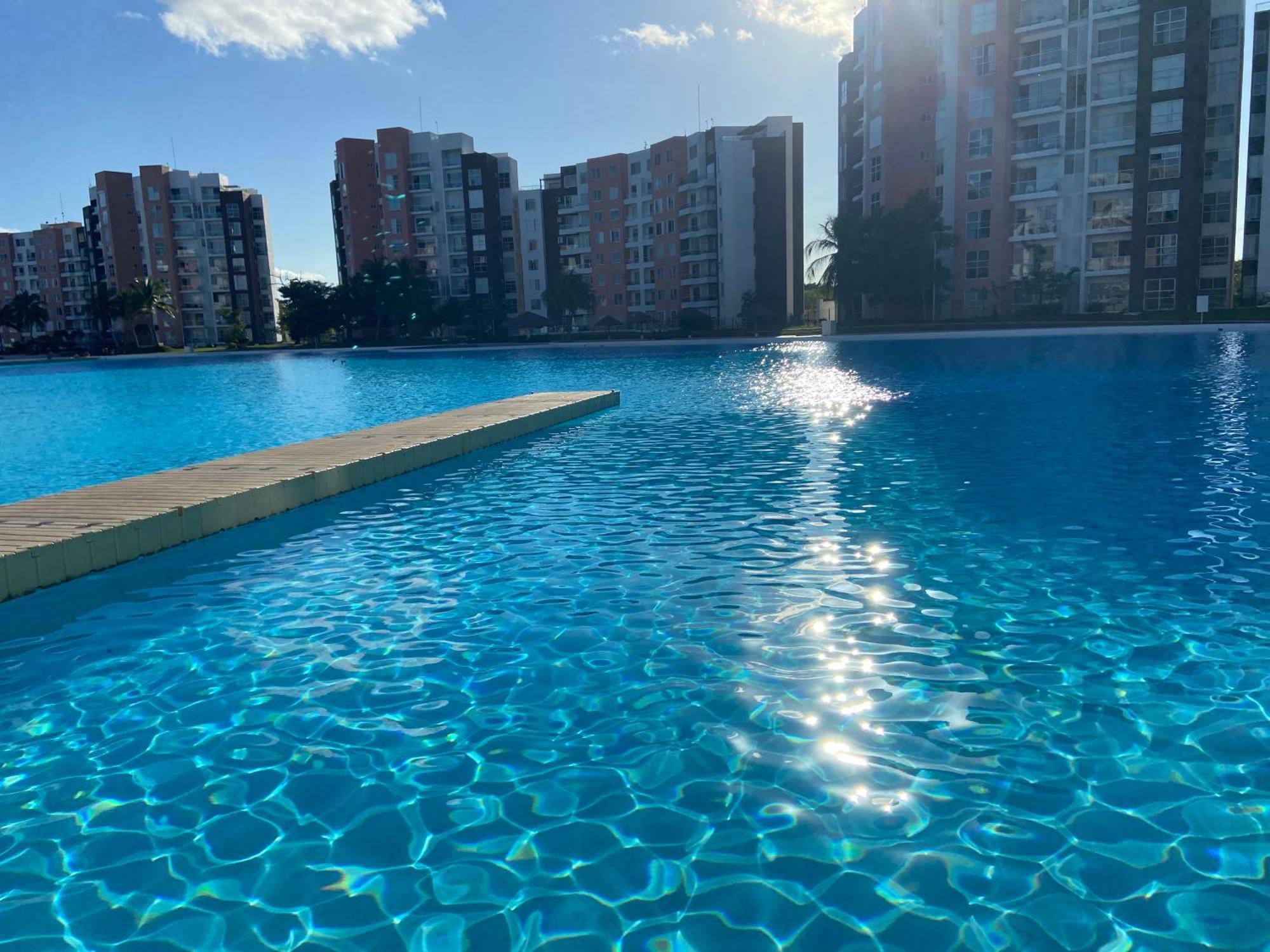 Escape Al Caribe Con Una Vista Impresionante En Pilarita'S Dream Lagoons 坎昆 外观 照片
